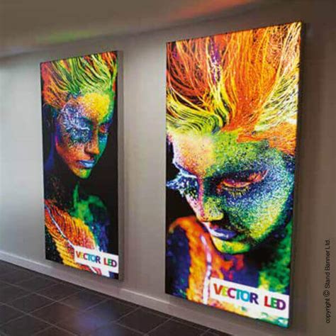 metal illuminated poster box|light up poster displays.